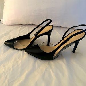 Very trendy high heels slingback shoes